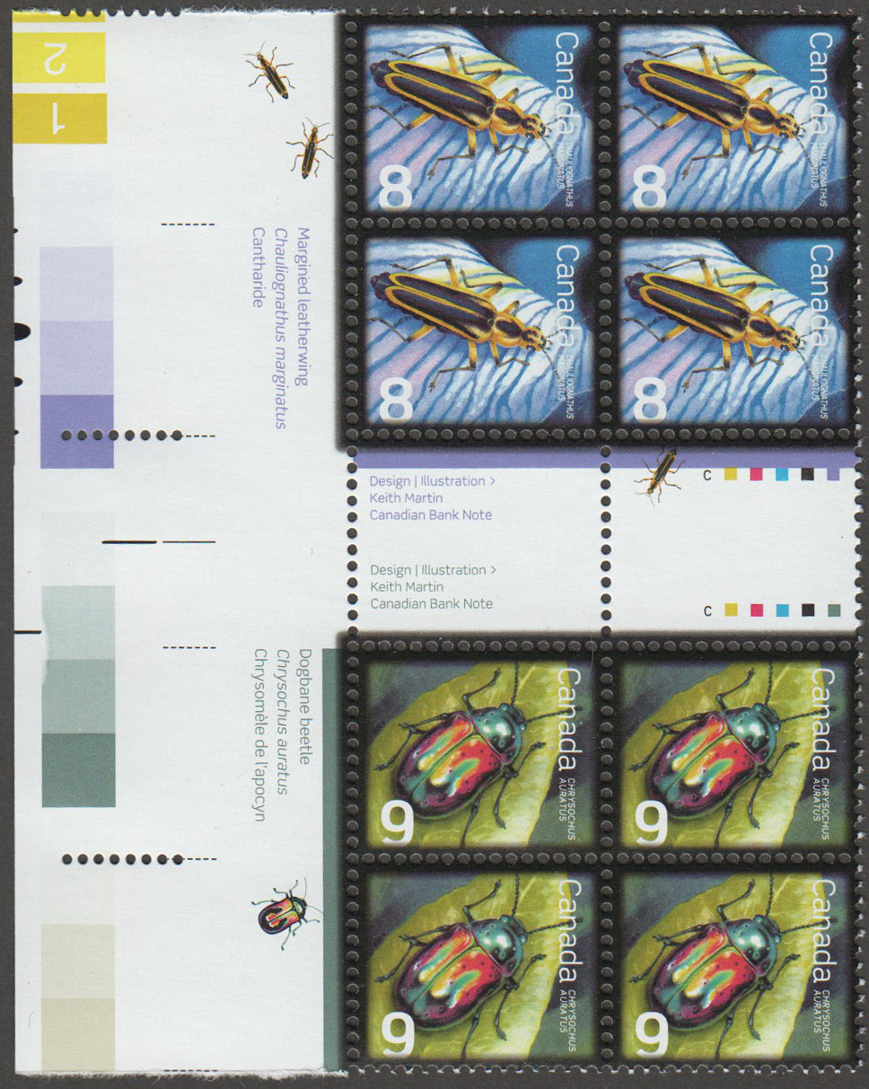 Canada Scott 2409+2410 MNH LS (A9-10) Gutter Blocks - Click Image to Close